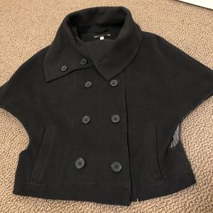 Free People Poncho Style Double Breasted Jacket